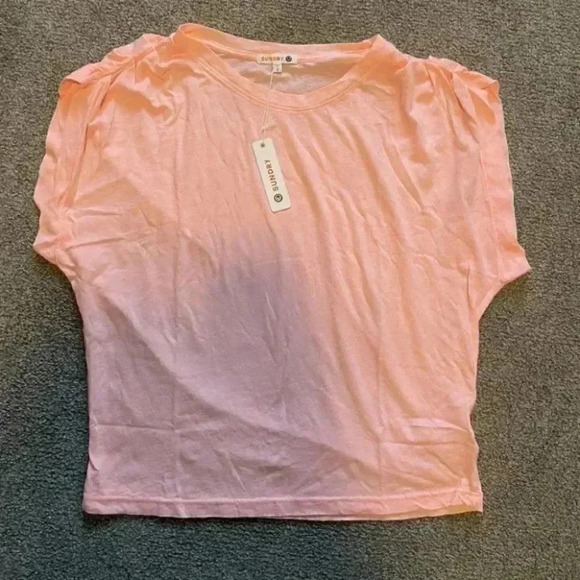 Sundry PLEATED SHOULDER TEE - Picture 5 of 5